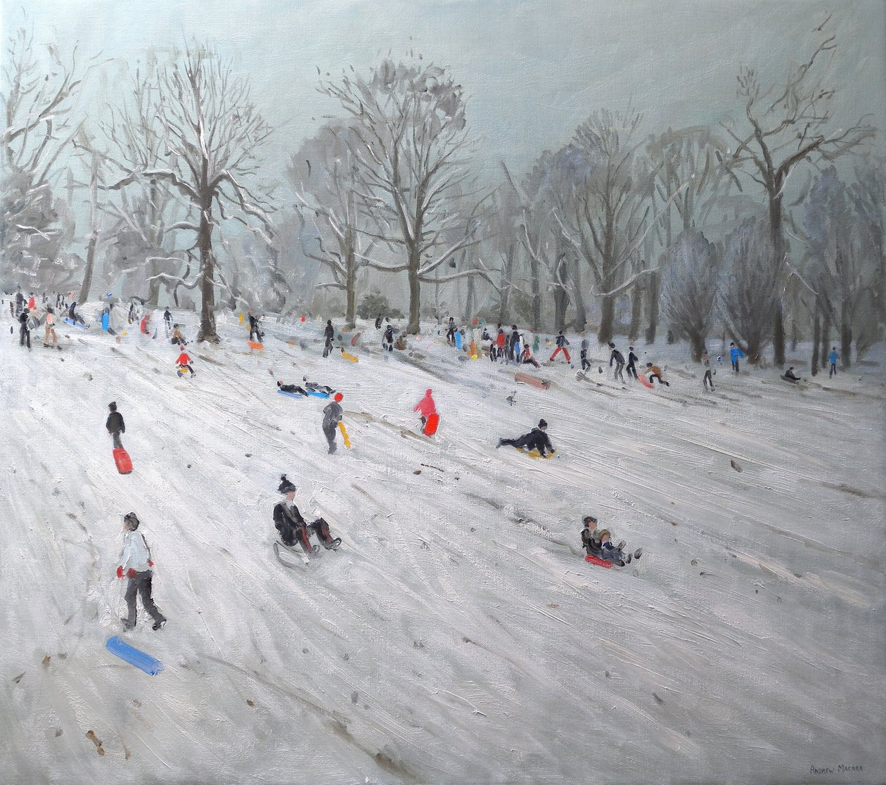 Tobogganers，达利公园，2009年（油罐头） 作者 安德鲁·马卡拉（Andrew Macara）