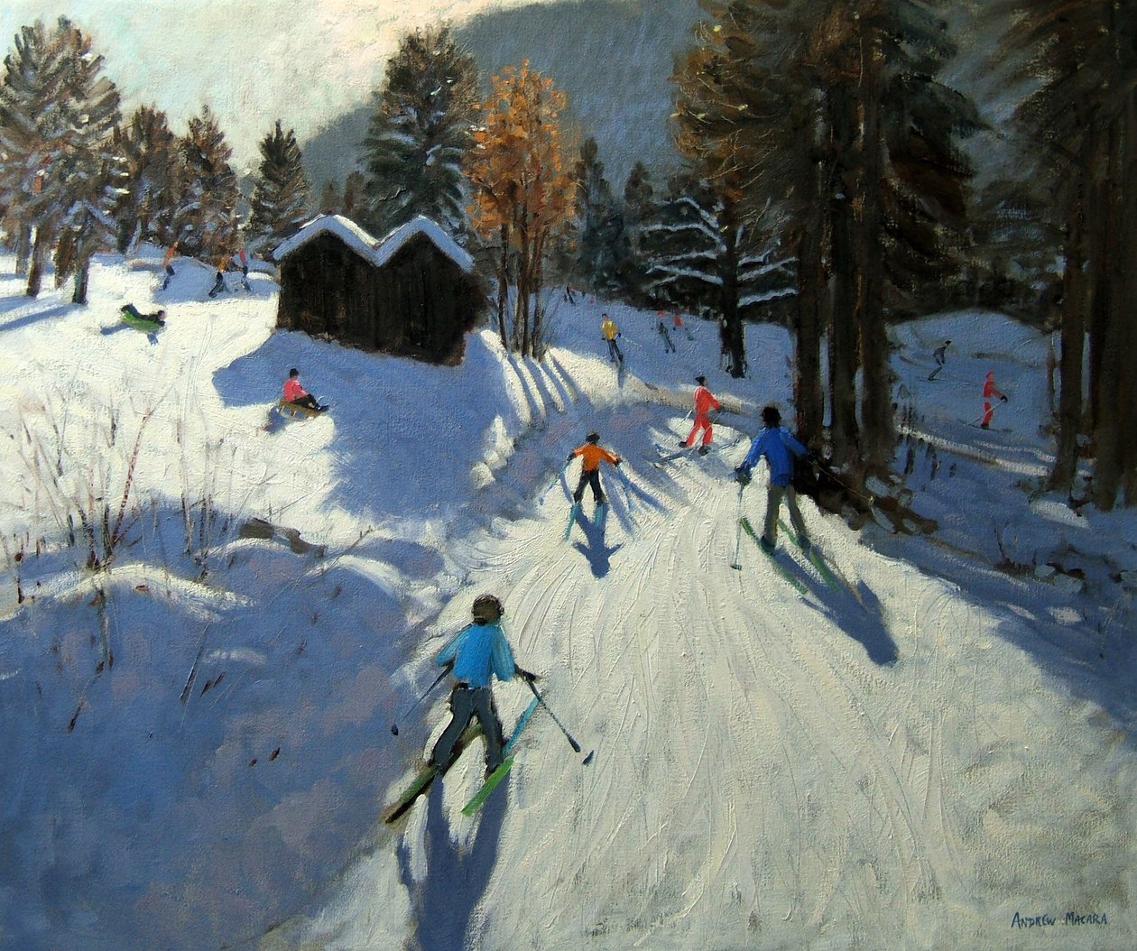 两个山间小屋，Pleney，Morzine 作者 安德鲁·马卡拉（Andrew Macara）