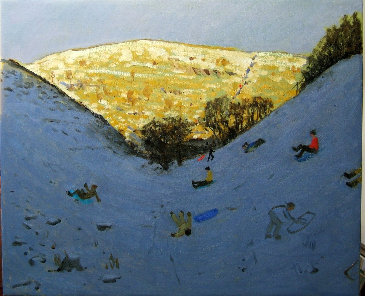 谷和阳光照射的山坡，Lathkill Dale，德比郡 作者 安德鲁·马卡拉（Andrew Macara）