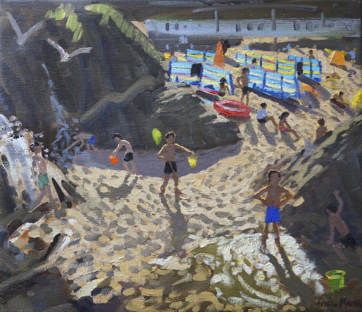 瀑布，Porthmeor海滩，圣艾夫斯， 作者 安德鲁·马卡拉（Andrew Macara）