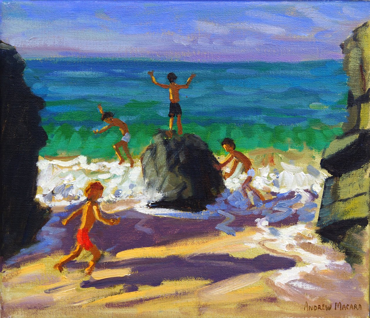 攀岩，Porthmeor海滩，圣艾夫斯，2013， 作者 安德鲁·马卡拉（Andrew Macara）
