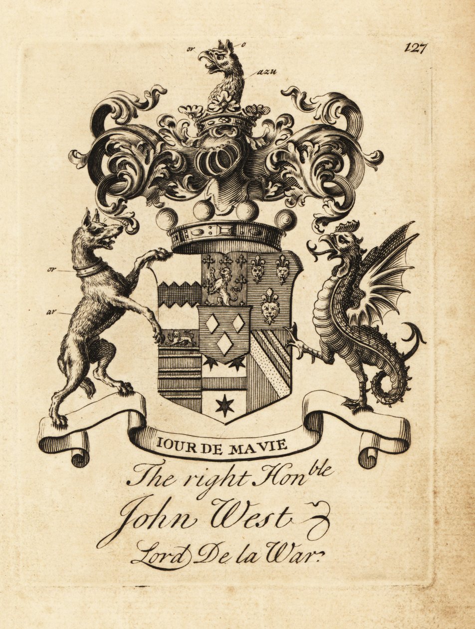 Coat of arms of the Right Honourable John West 作者 安德鲁·约翰斯顿