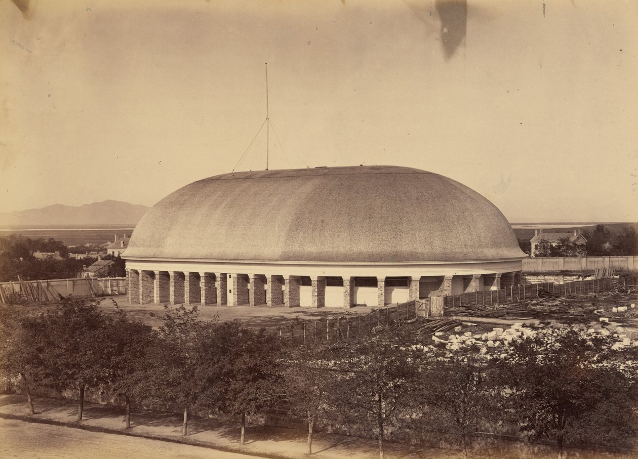 图版 50.摩门大礼拜堂，1869 年（照片） 作者 安德鲁·约瑟夫·拉塞尔