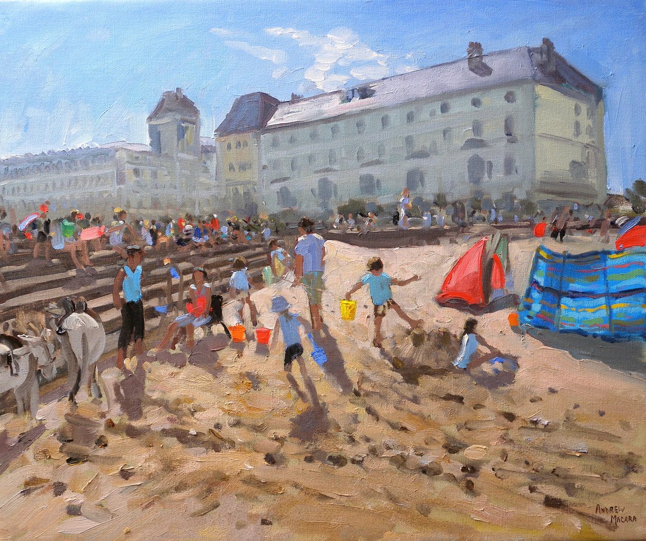 BRIGHT MORNING，LLANDUDNO，2009，（布面油画） 作者 安德鲁·马卡拉（Andrew Macara）