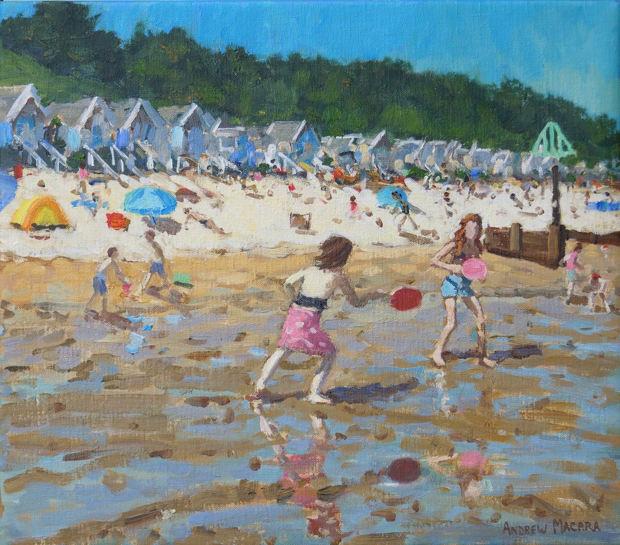 Bat and ball,Wells- next -the-sea, 2019,(oil on canvas) 作者 安德鲁·马卡拉（Andrew Macara）