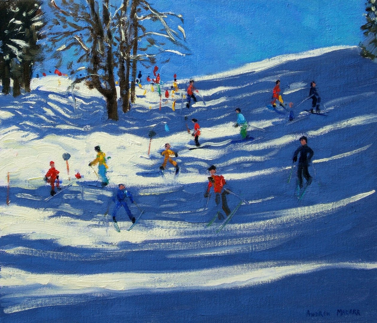 蓝色阴影，Morzine 作者 安德鲁·马卡拉（Andrew Macara）