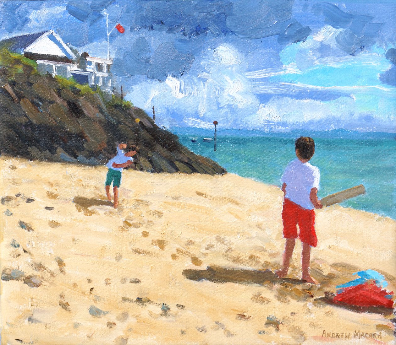 保龄球和击球，Abersoch，2015， 作者 安德鲁·马卡拉（Andrew Macara）