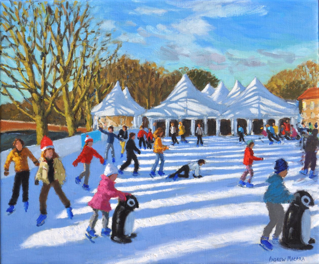 明媚的早晨，Hampton Court Palace溜冰场，伦敦，2018年， 作者 安德鲁·马卡拉（Andrew Macara）