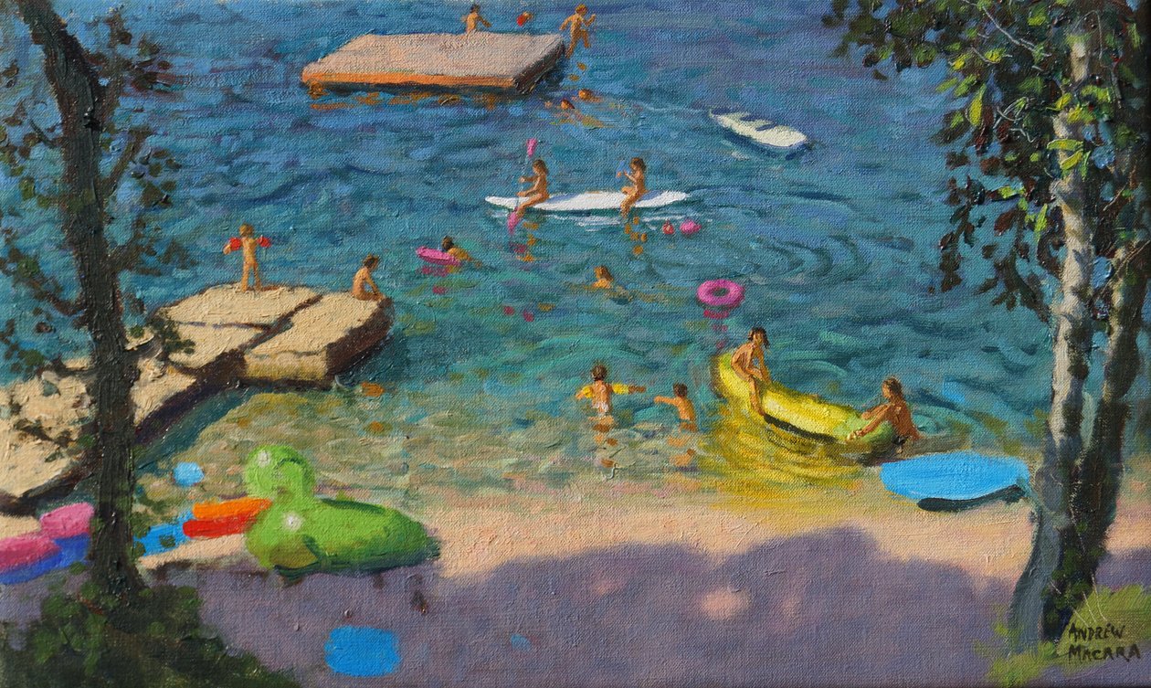 Canoes,Croatia,(oil on canvas) 作者 安德鲁·马卡拉（Andrew Macara）