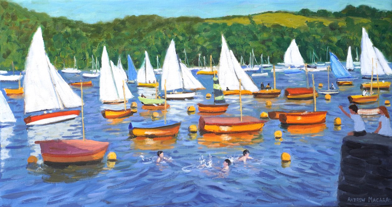 福威帆船赛，2025 年（布面油画） 作者 安德鲁·马卡拉（Andrew Macara）