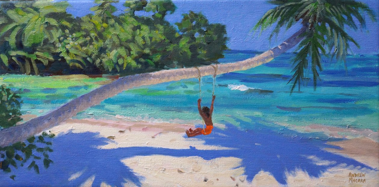 秋千上的女孩，塞舌尔，2015， 作者 安德鲁·马卡拉（Andrew Macara）
