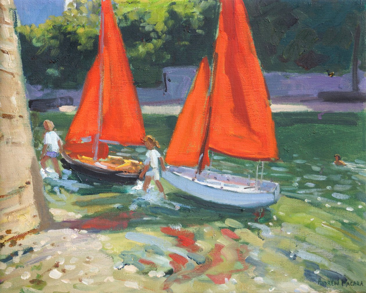 帆船的女孩Looe，2014， 作者 安德鲁·马卡拉（Andrew Macara）