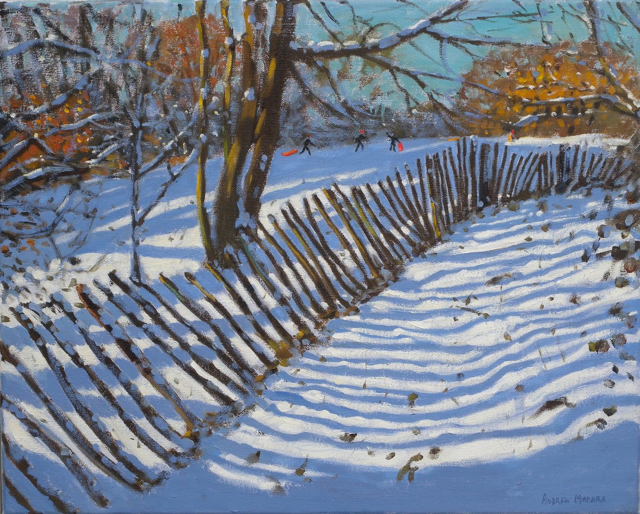 斜倚的栅栏》，2011 年（布面油画） 作者 安德鲁·马卡拉（Andrew Macara）