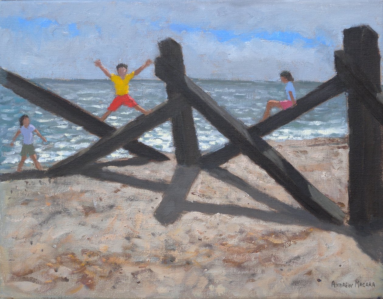 老码头》，2010 年（布面油画） 作者 安德鲁·马卡拉（Andrew Macara）