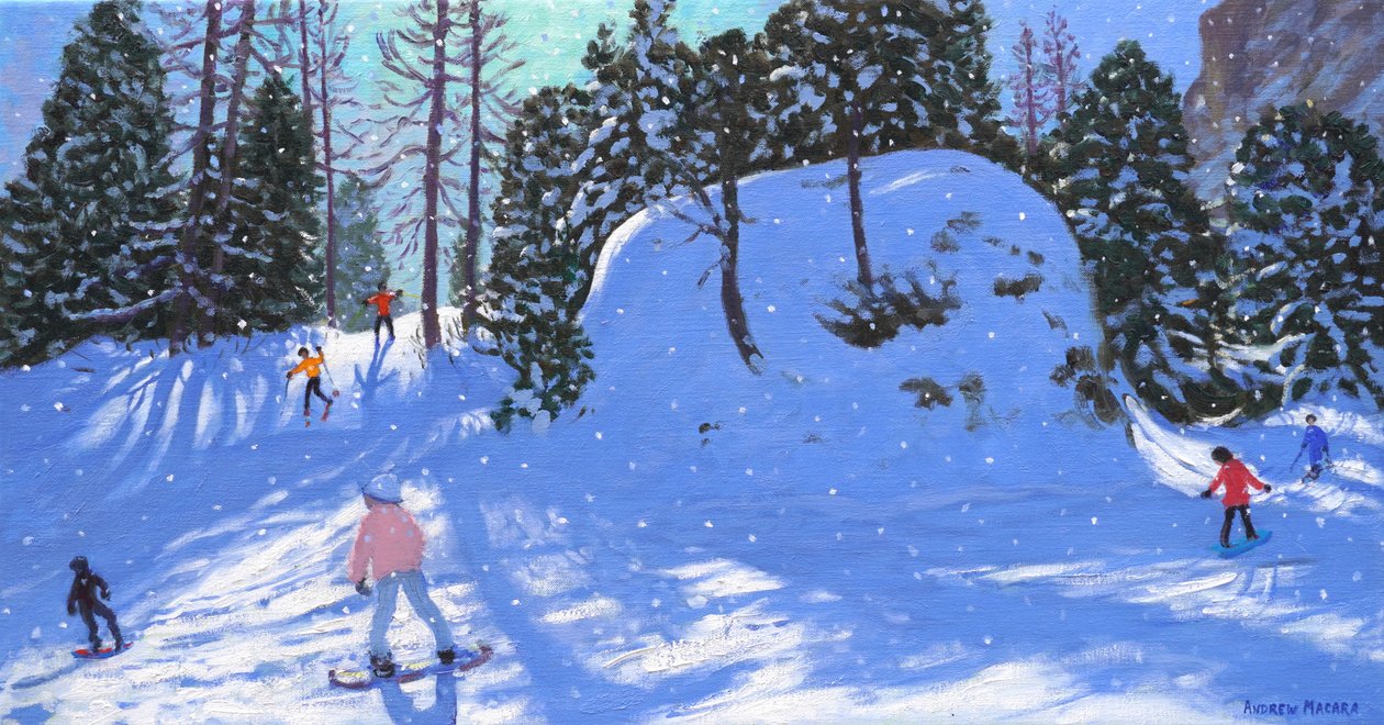 岩石城，意大利瓦尔加尔达，2020 年（布面油画） 作者 安德鲁·马卡拉（Andrew Macara）