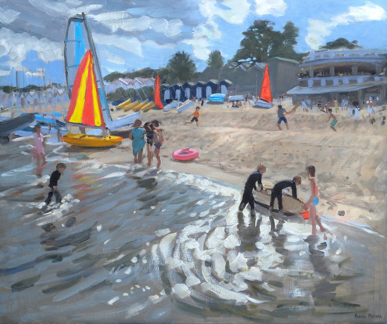 帆船，2009 年（布面油画） 作者 安德鲁·马卡拉（Andrew Macara）