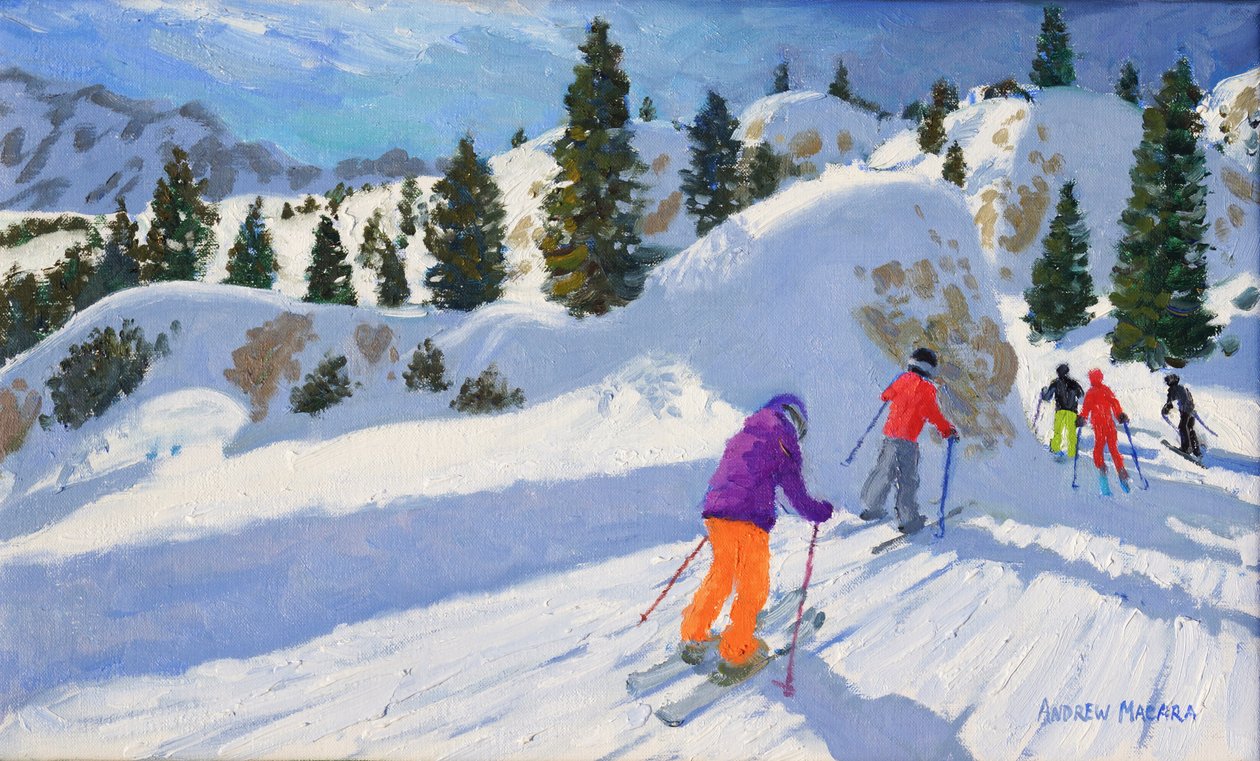 滑雪，岩城，塞尔瓦加迪纳，意大利，2016， 作者 安德鲁·马卡拉（Andrew Macara）