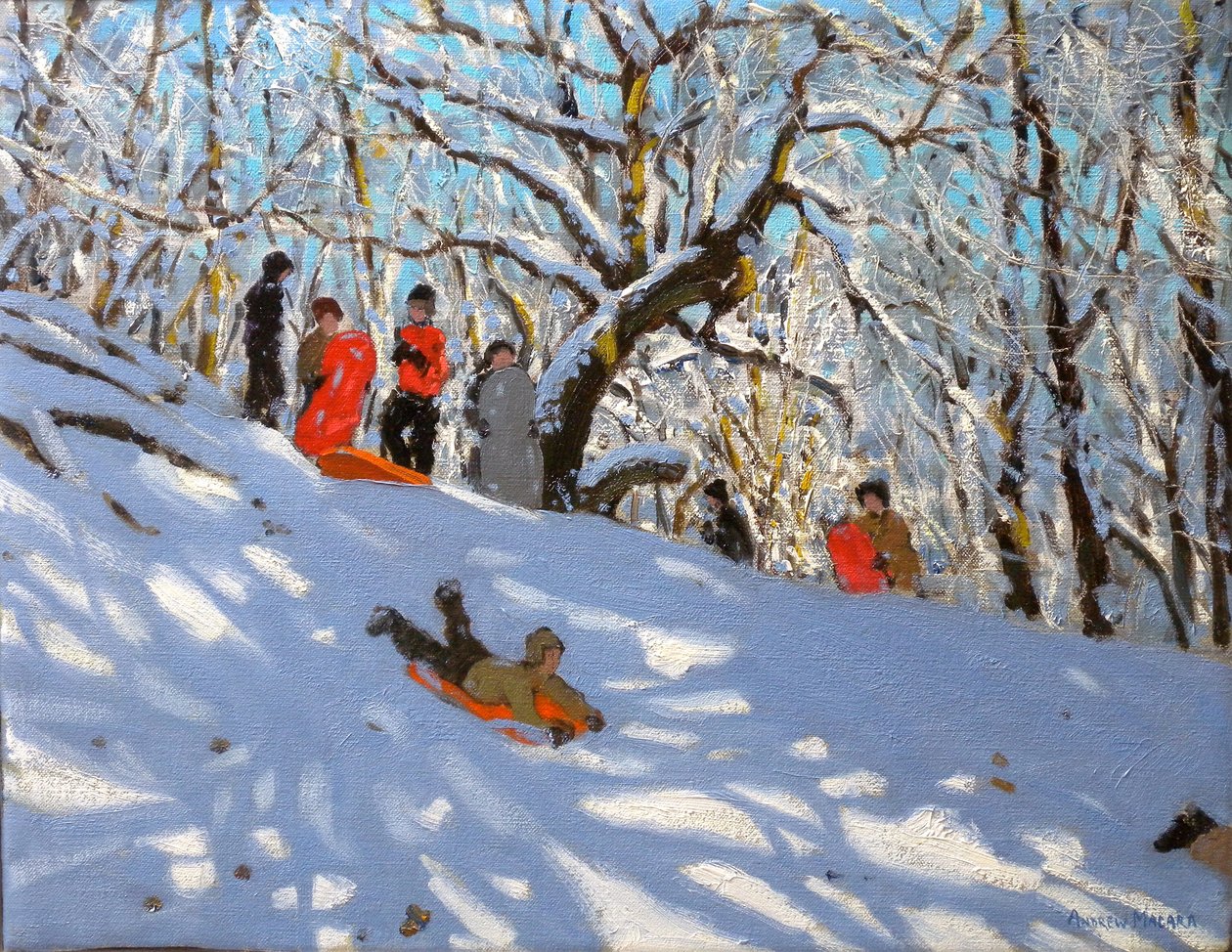 雪橇，2010 年（布面油画） 作者 安德鲁·马卡拉（Andrew Macara）