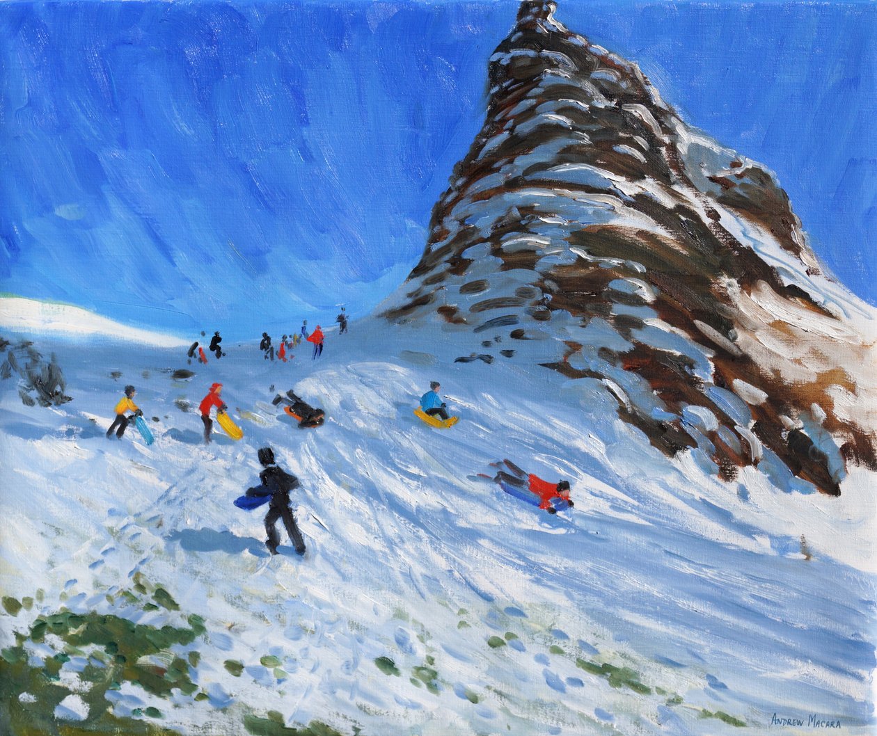 雪橇，Chrome Hill，Derbyshire，Peak; District; 作者 安德鲁·马卡拉（Andrew Macara）