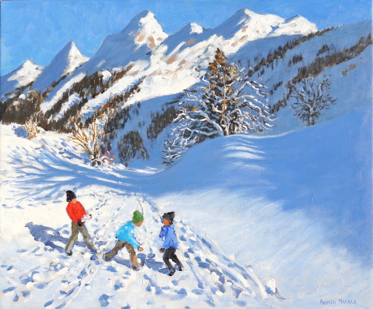 滚雪球，La Clusaz，法国 作者 安德鲁·马卡拉（Andrew Macara）
