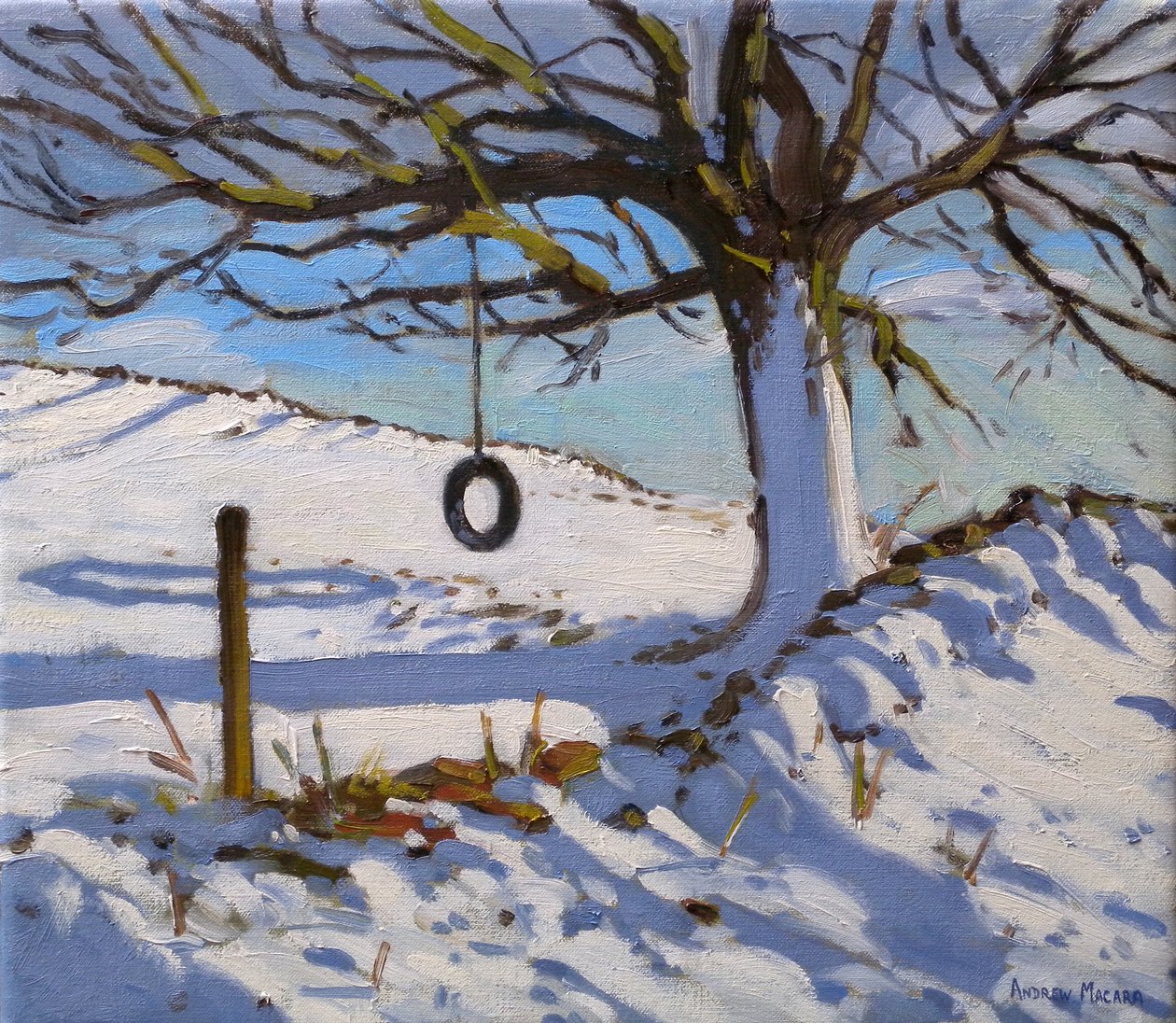 秋千，2011（布面油画） 作者 安德鲁·马卡拉（Andrew Macara）