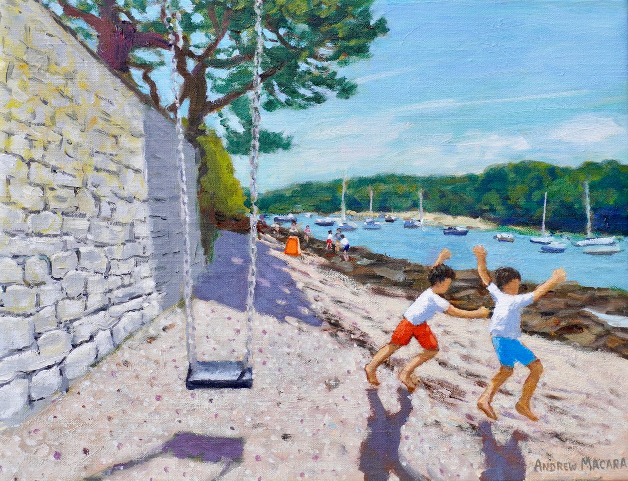 秋千，泽西岛，2025 年（布面油画） 作者 安德鲁·马卡拉（Andrew Macara）