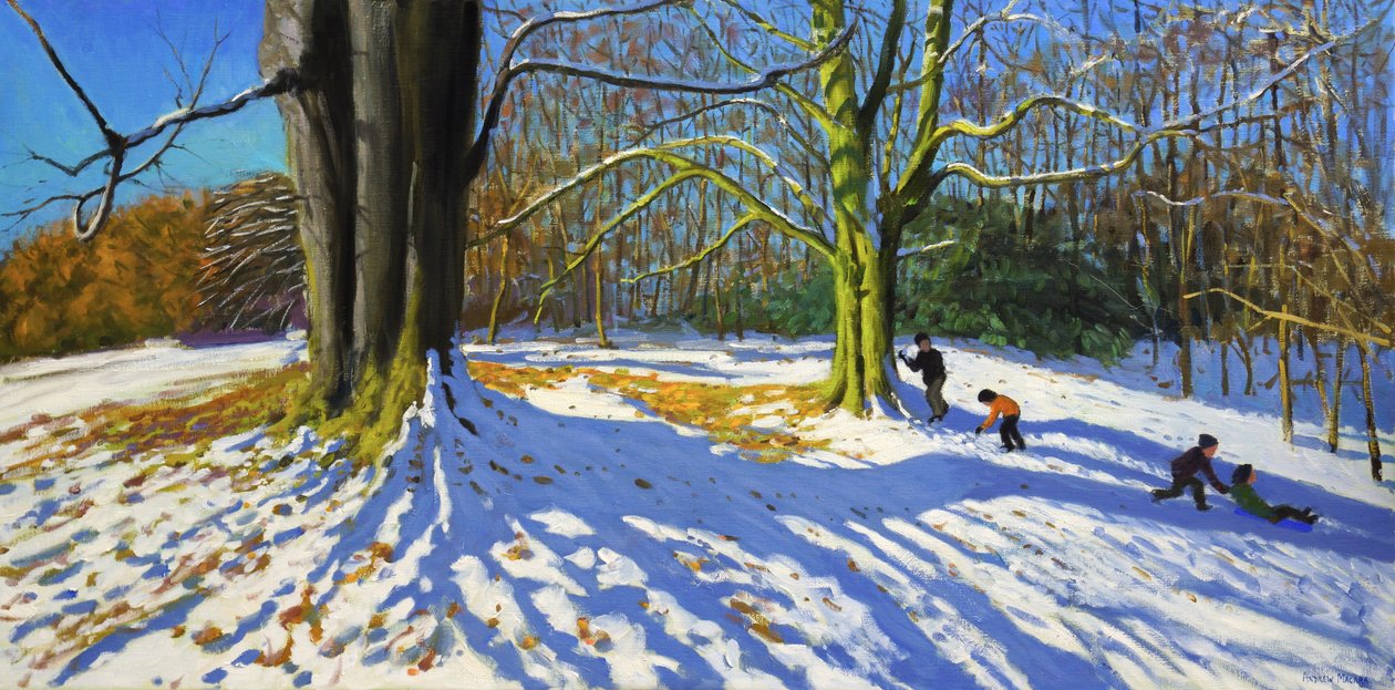 阿莱斯特里公园之巅，2014 年（布面油画） 作者 安德鲁·马卡拉（Andrew Macara）