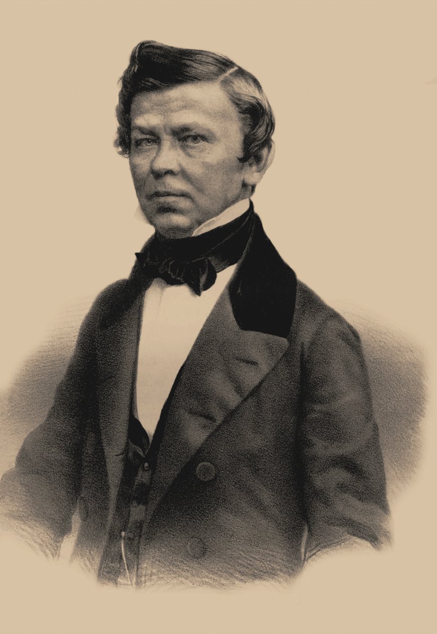 弗拉基米尔·格里戈里耶维奇·本尼迪克托夫（1807-1873）诗人肖像，1870年 作者 安德烈（Andrey Mikhaylovich）Lushev