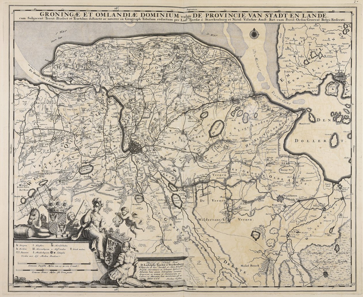 Groningae et Omlandiae dominium vulgo the Stadt and Land 作者 安德里斯·霍格鲍姆（Andries Hogeboom）