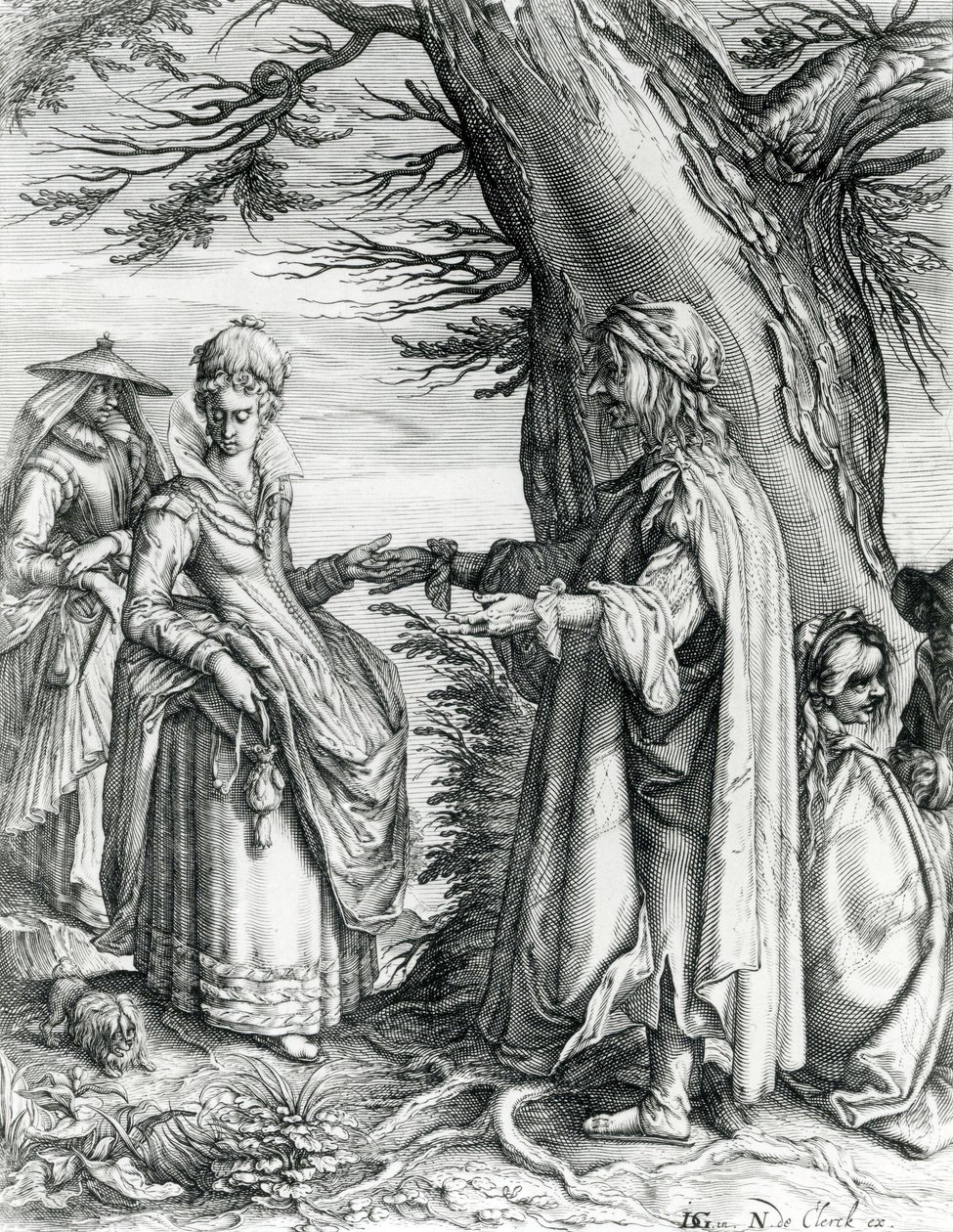 算命先生，c.1608 作者 安德里斯·雅各布斯·斯托克