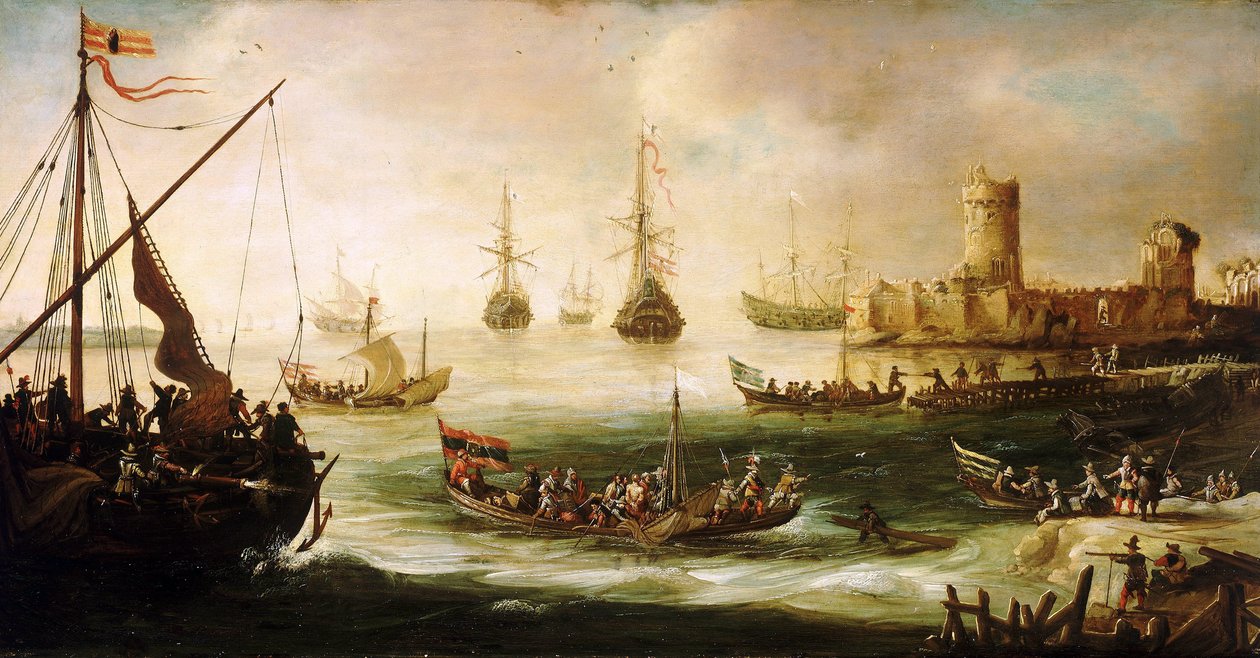 西班牙探险队归来》，木板油画，安德里斯-范-埃特韦尔特（1590-1652 年）创作。 作者 安德斯·范·埃特维尔特