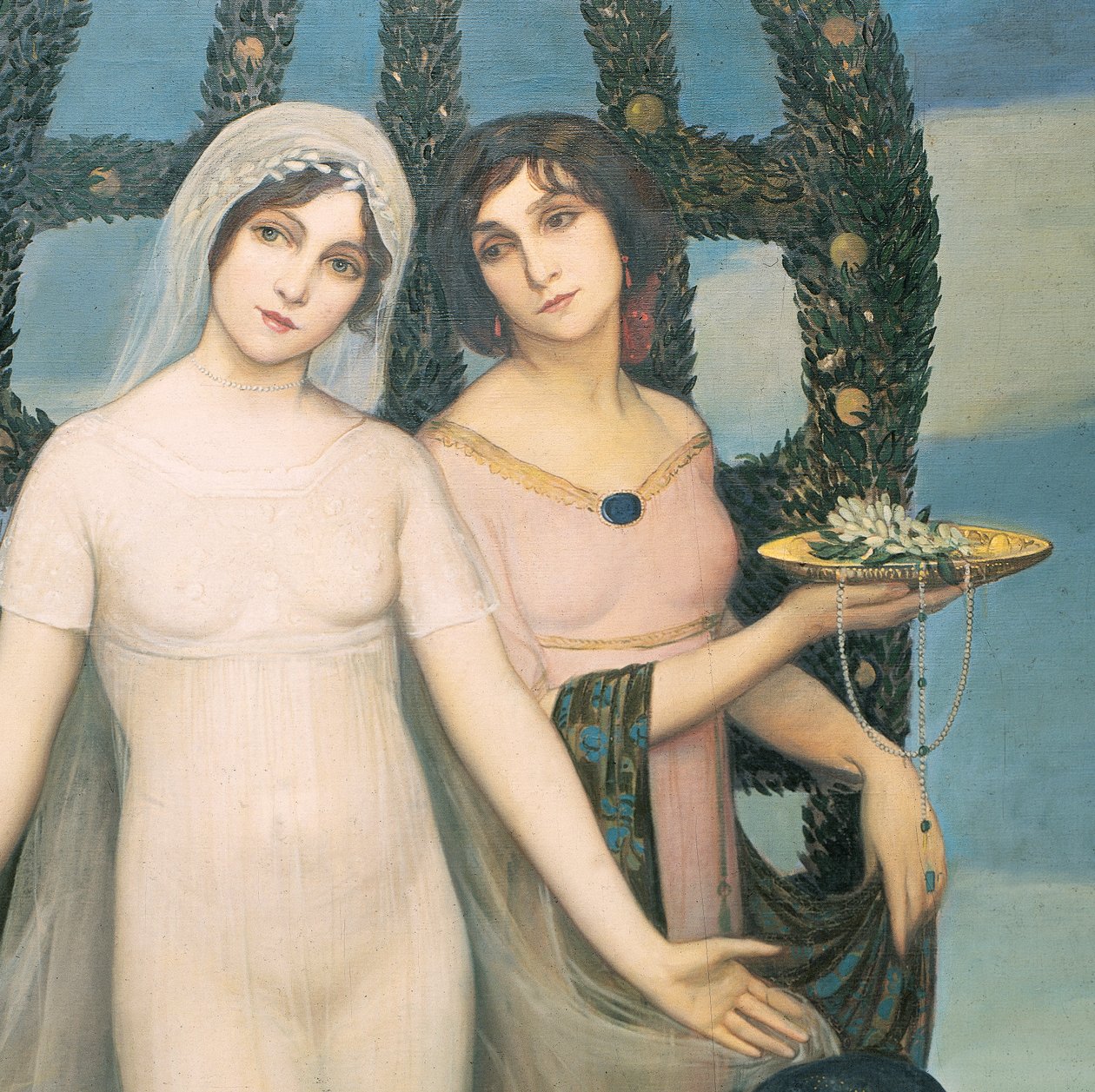 La novia，约 1910 年（布面油画） 作者 安赫尔·萨拉加
