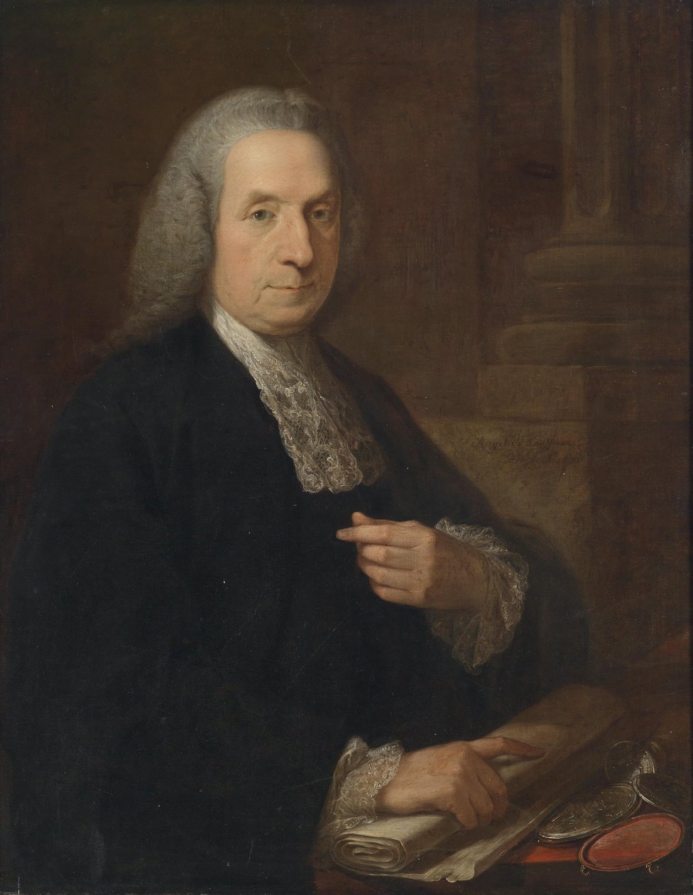 爱尔兰法学家和政治家Philip Tisdall SL（1703-1777）的肖像， 作者 当归考夫曼