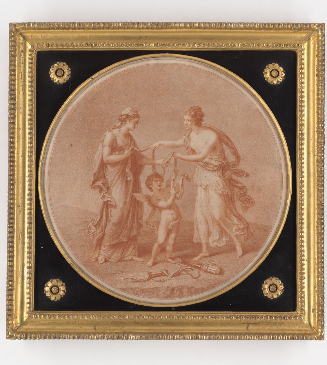 朱诺，维纳斯和丘比特，由William Wynne Ryland制作，1777年（点画雕刻） 作者 当归考夫曼