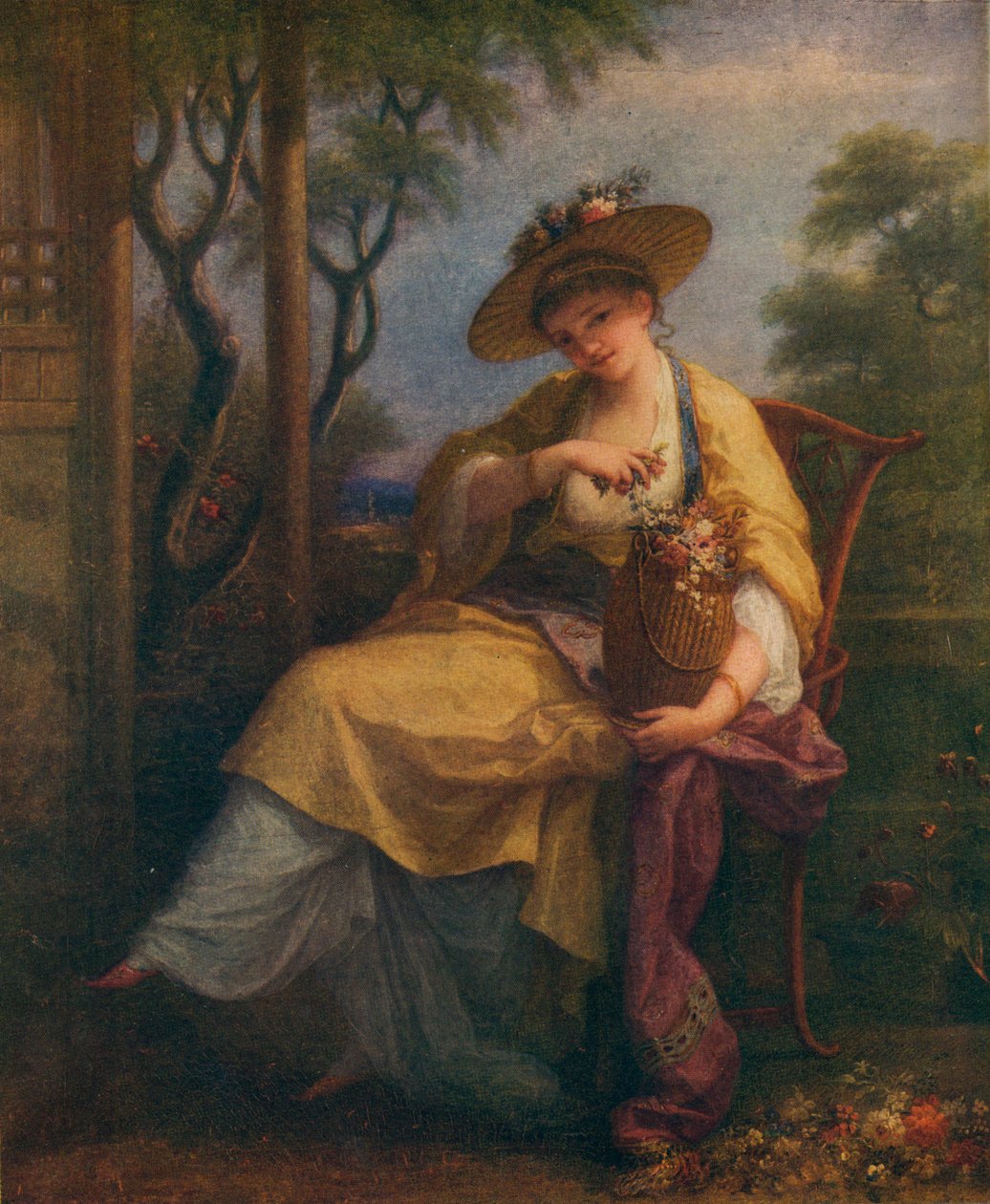 当归·考夫曼的自画像，c1780 作者 当归考夫曼