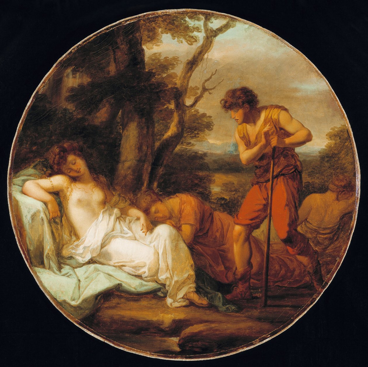 Cymon和Iphigenia，c。 1780 作者 当归考夫曼
