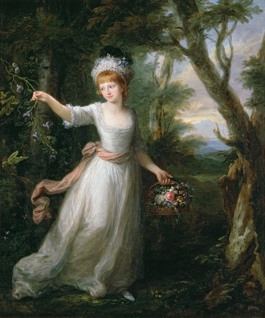 Henrietta Laura Pulteney的肖像（1766-1808） 作者 当归考夫曼