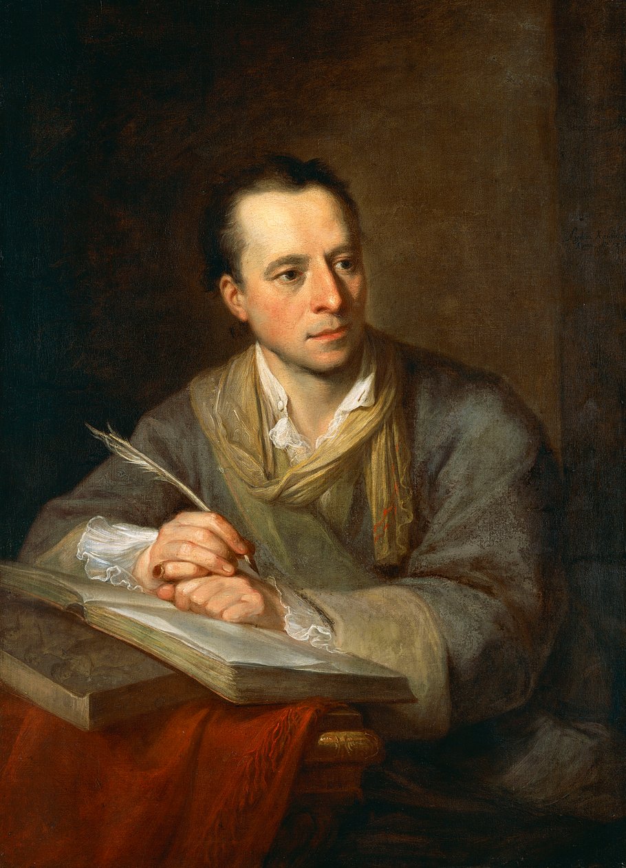 德国考古学家和艺术史学家约翰-约阿希姆-温克尔曼（Stendal 1717-Trieste 1768）的画像 作者 当归考夫曼