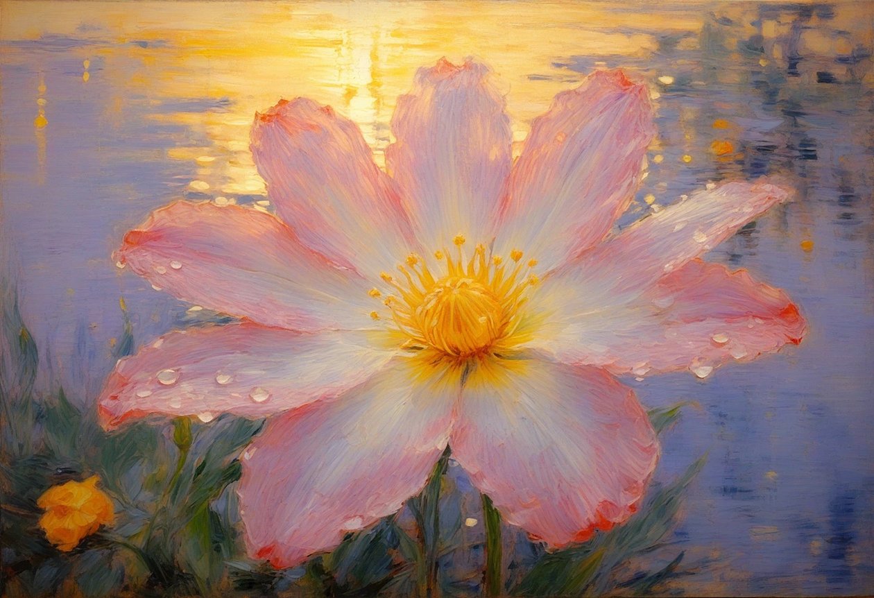 花卉 115，约 2025 年（布面油画） 作者 