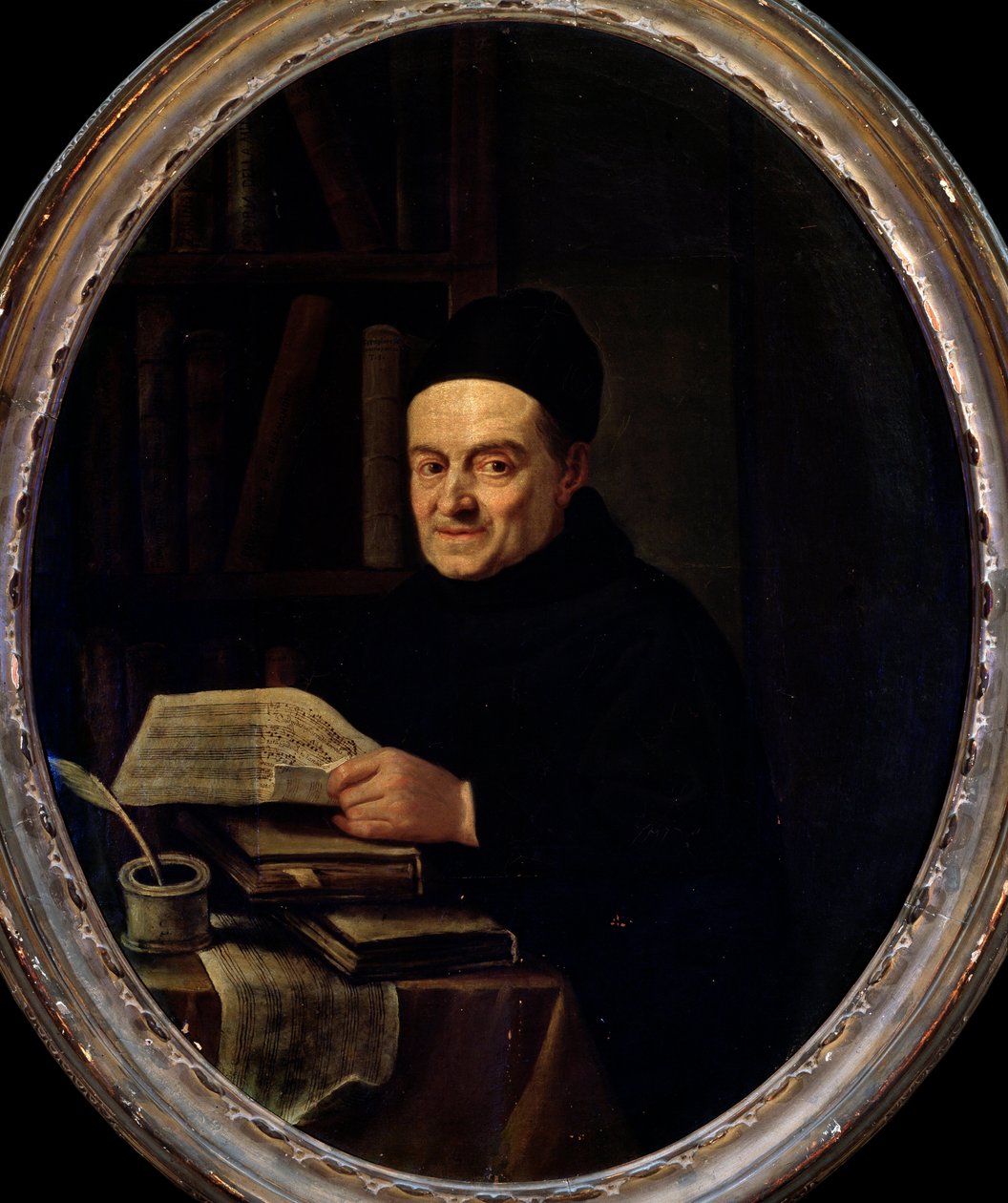 Giovanni Battista Martini (Father Martini) (Pere Martini) (1706-1784) 的肖像。 Angelo Crescimbeni (1734-1781) 的绘画。 18世纪。 博洛尼亚市民博物馆博物馆 作者 安杰洛·克雷辛贝尼（Angelo Crescimbeni）