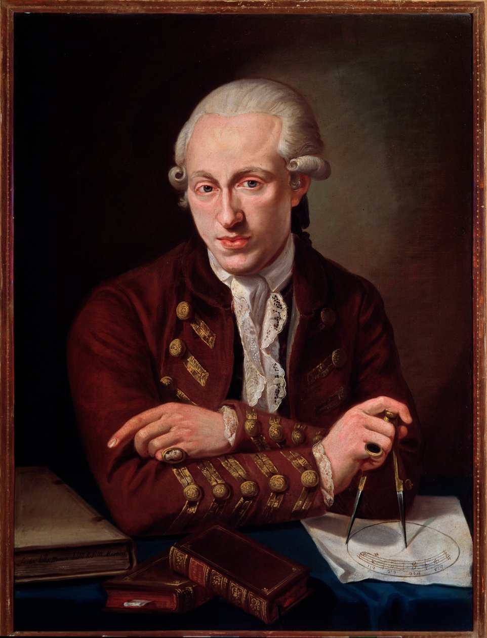Thomas Christian Walther（1749-1788）丹麦作曲家的肖像。 作者 安杰洛·克雷辛贝尼（Angelo Crescimbeni）
