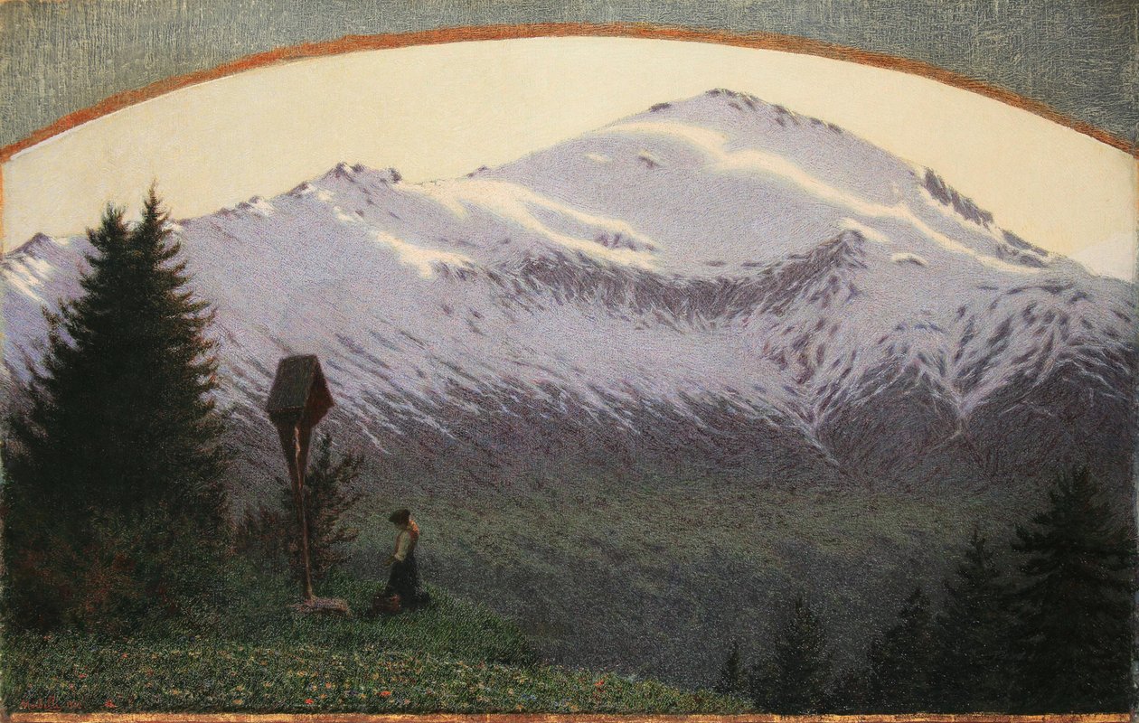 1910年傍晚的Ave Maria。 作者 安吉洛·莫贝利（Angelo Morbelli）