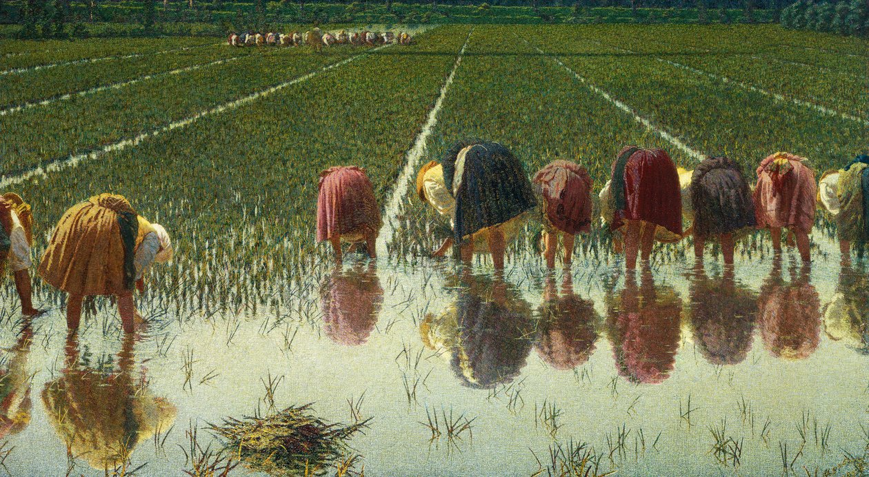 安吉洛-莫贝利（1853-1919）为八十便士而作，布面油画，67.5x124.5厘米 作者 安吉洛·莫贝利（Angelo Morbelli）