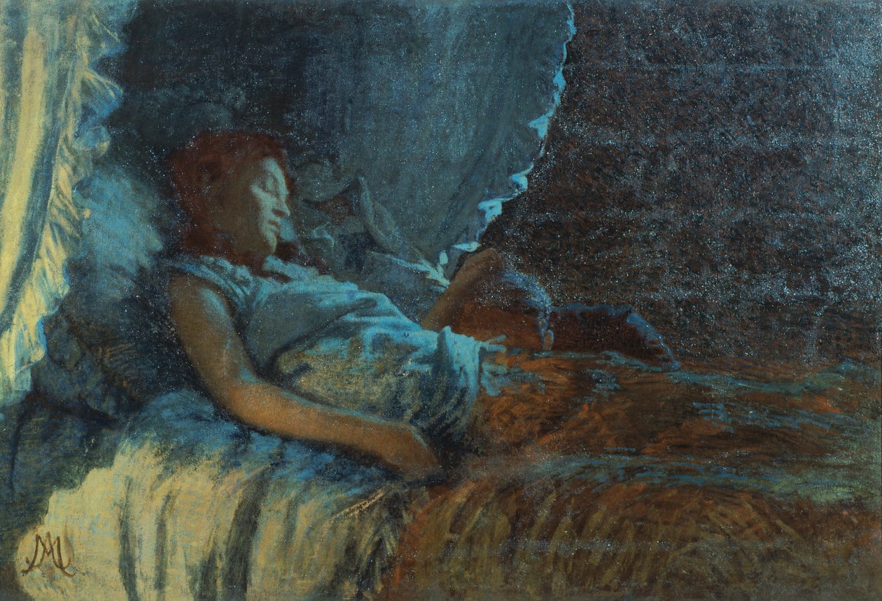 快乐的黎明》，安吉洛-莫贝利（1853-1919），布面油画 作者 安吉洛·莫贝利（Angelo Morbelli）