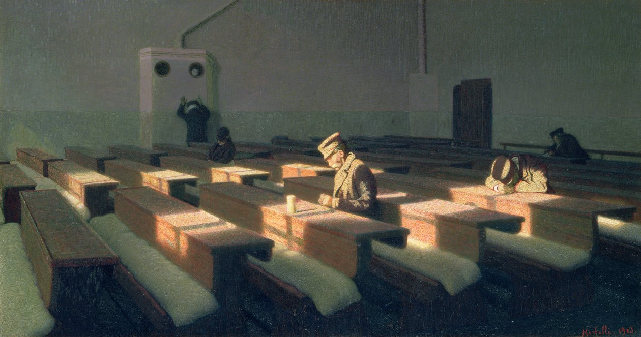那些留下的圣诞节，1903年 作者 安吉洛·莫贝利（Angelo Morbelli）