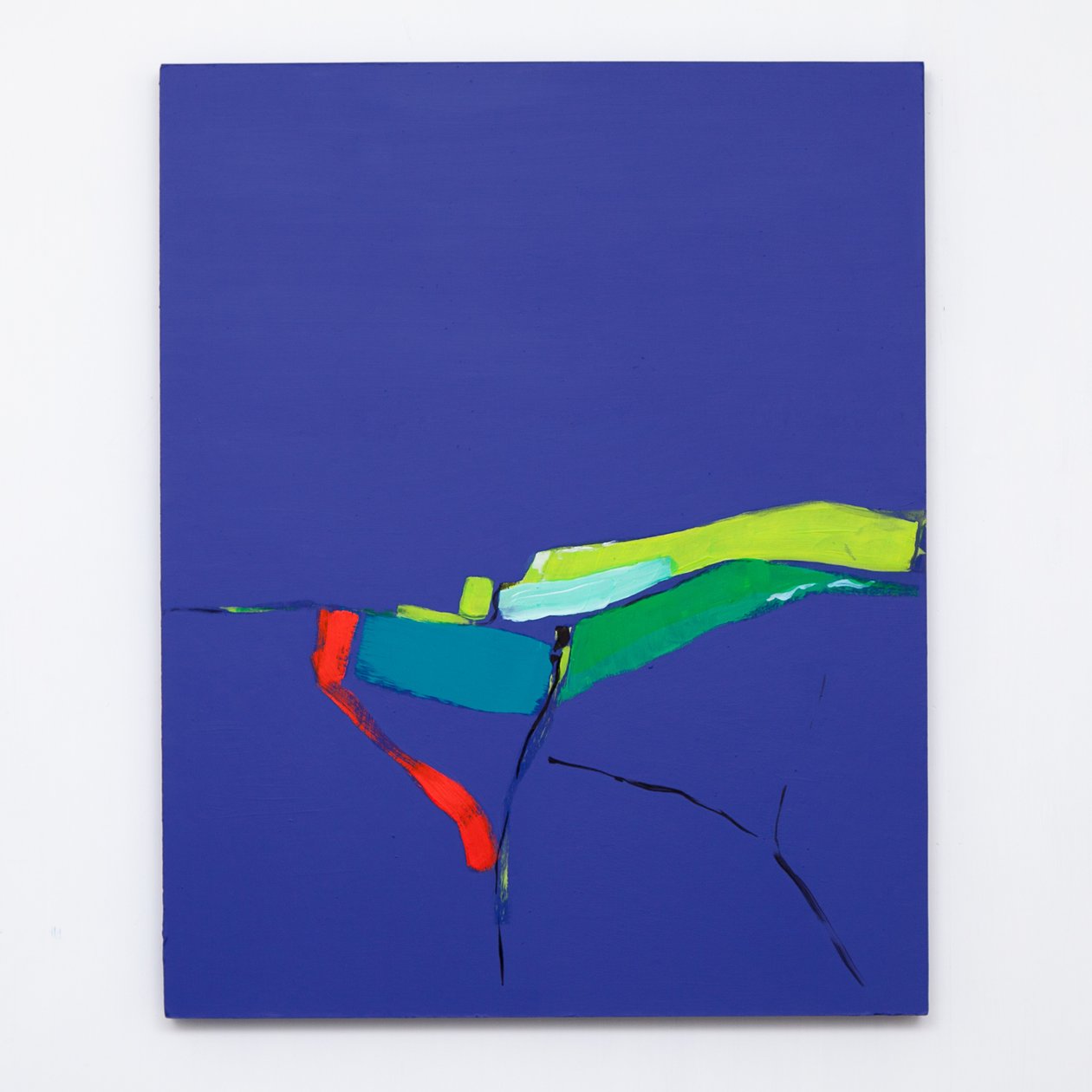 土地的尽头》，2012年，板上丙烯画 作者 安吉·肯伯（Angie Kenber）