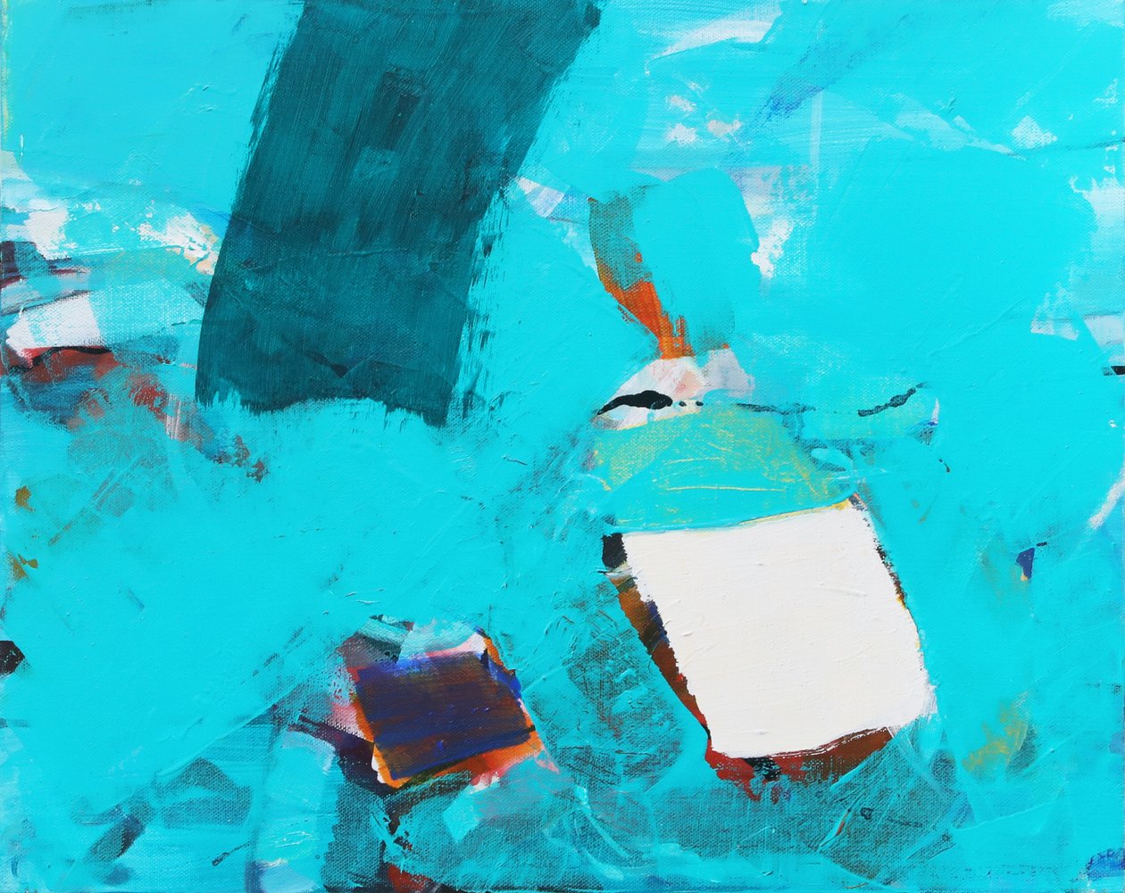 寻找光明，2021 年（丙烯酸画布） 作者 安吉·肯伯（Angie Kenber）