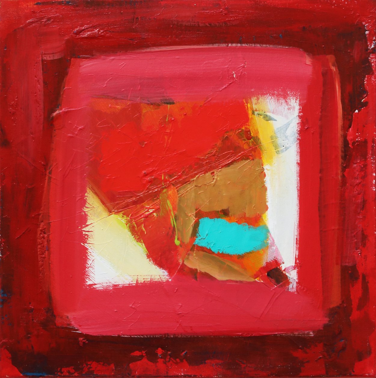 正午，2021 年（丙烯酸画布） 作者 安吉·肯伯（Angie Kenber）