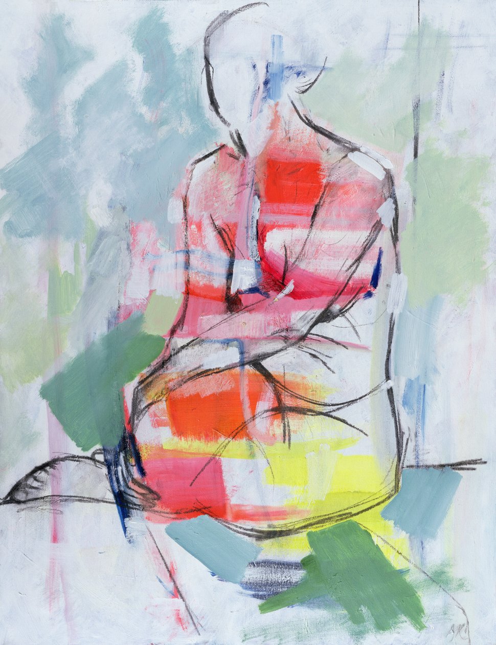 Seated Nude, 2010 作者 安吉·肯伯（Angie Kenber）