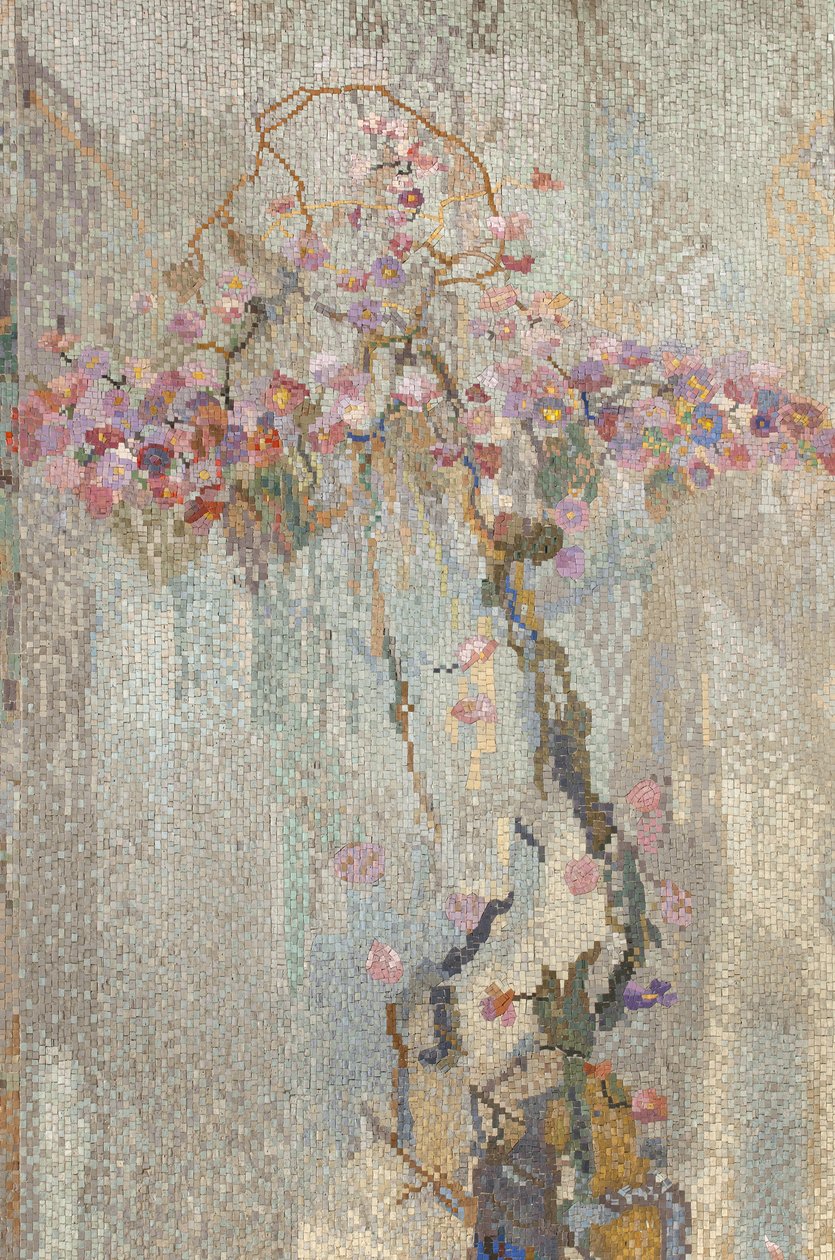 鲜花，1914年（马赛克） 作者 安吉洛·安德烈（Angiolo DAndrea）